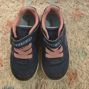Skechers Kids' Navy and Coral Sneakers